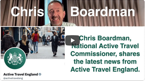 Chris Boardman at Active Travel Café