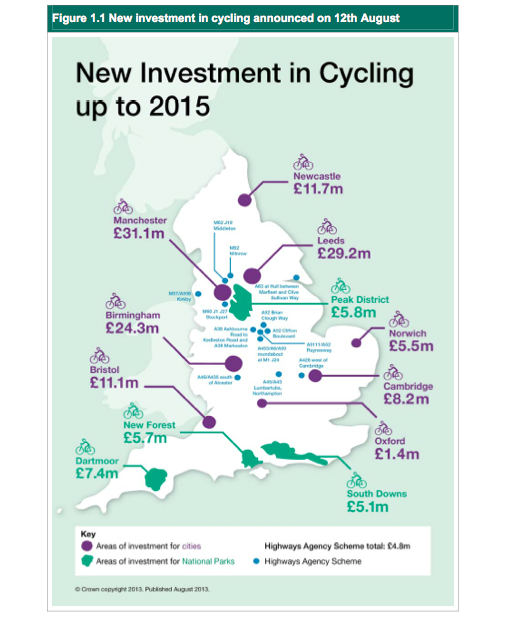 Cycle city ambition grants map