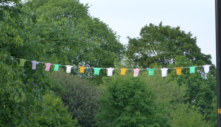 Tour de France bunting in Harrogate