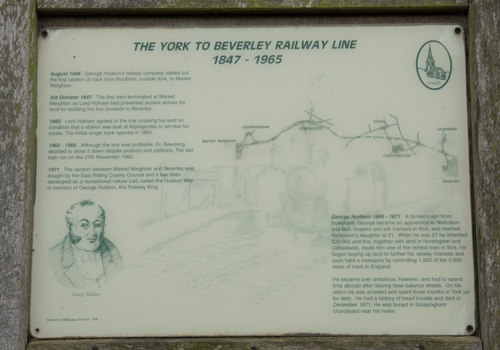 Information board at Kiplingcotes