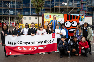 Lee Waters promoting 20mph
