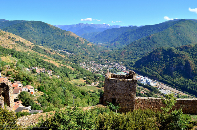 Luzenac from Chateau de Lordat