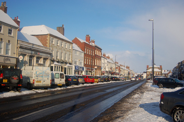 Snow on Northallerton High Street Snow on Northallerton High Street
