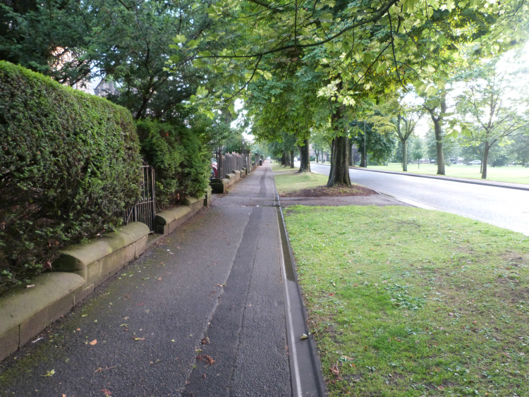 Pavement by Otley Road Pavement by Otley Road