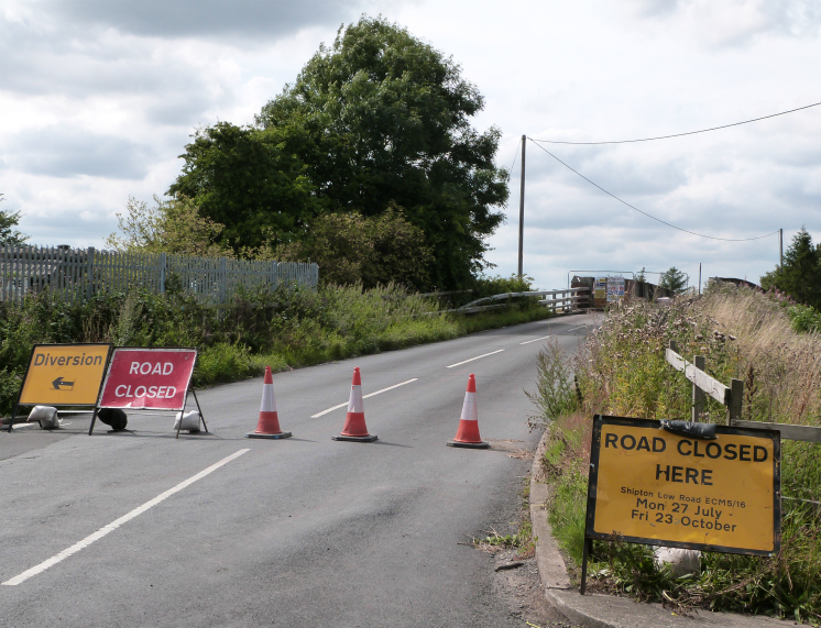 Road closed sign Road closed sign
