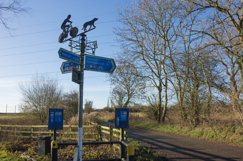 End of the path at Stripe Lane