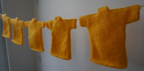Tour de Bunting yellow jerseys